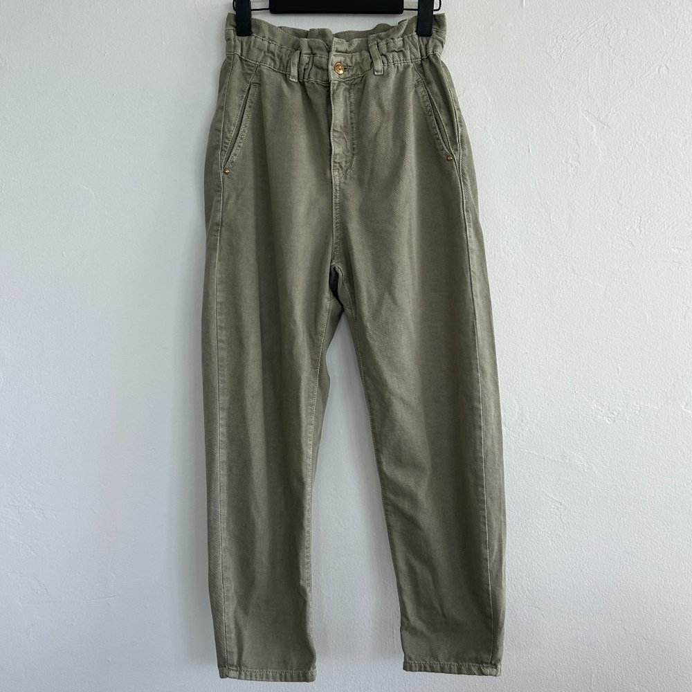 Zara High-Waisted Paperbag Baggy Jeans